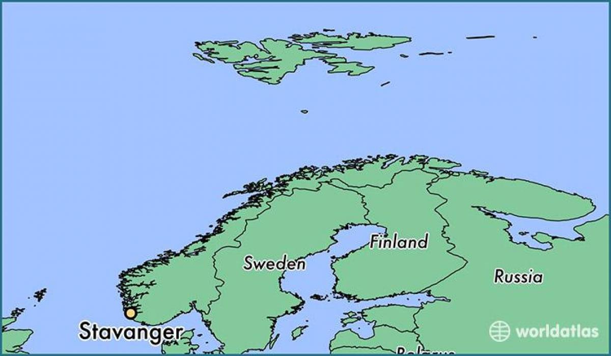 kartta stavanger Norja