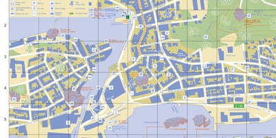 Ålesund Norja kaupungin kartta