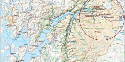 Hardangerfjord Norja kartta
