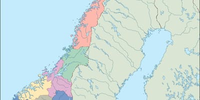 Kartta Norjan vektori
