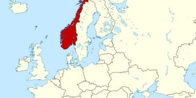 Norja on euroopan kartta