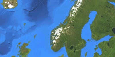 Kartta Norjan satelliitti