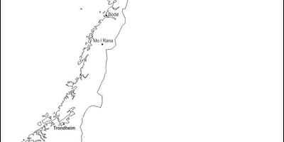 Tyhjä kartta Norja
