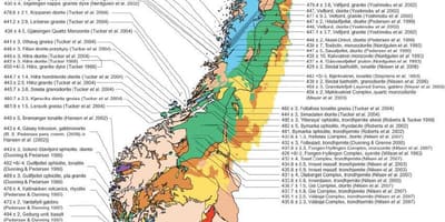 Kartta geologinen Norja