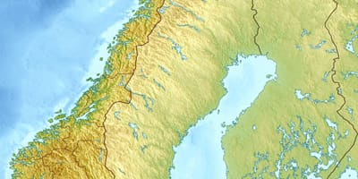 Kartta pilvi Norja