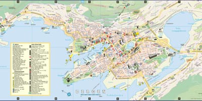 Street kartta bergen Norja